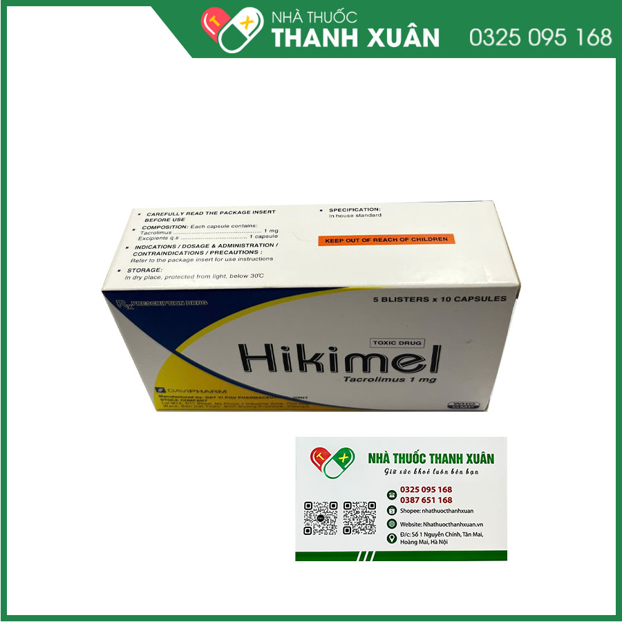 Hikimel dự phòng và điều trị thải ghép sau phẫu thuật